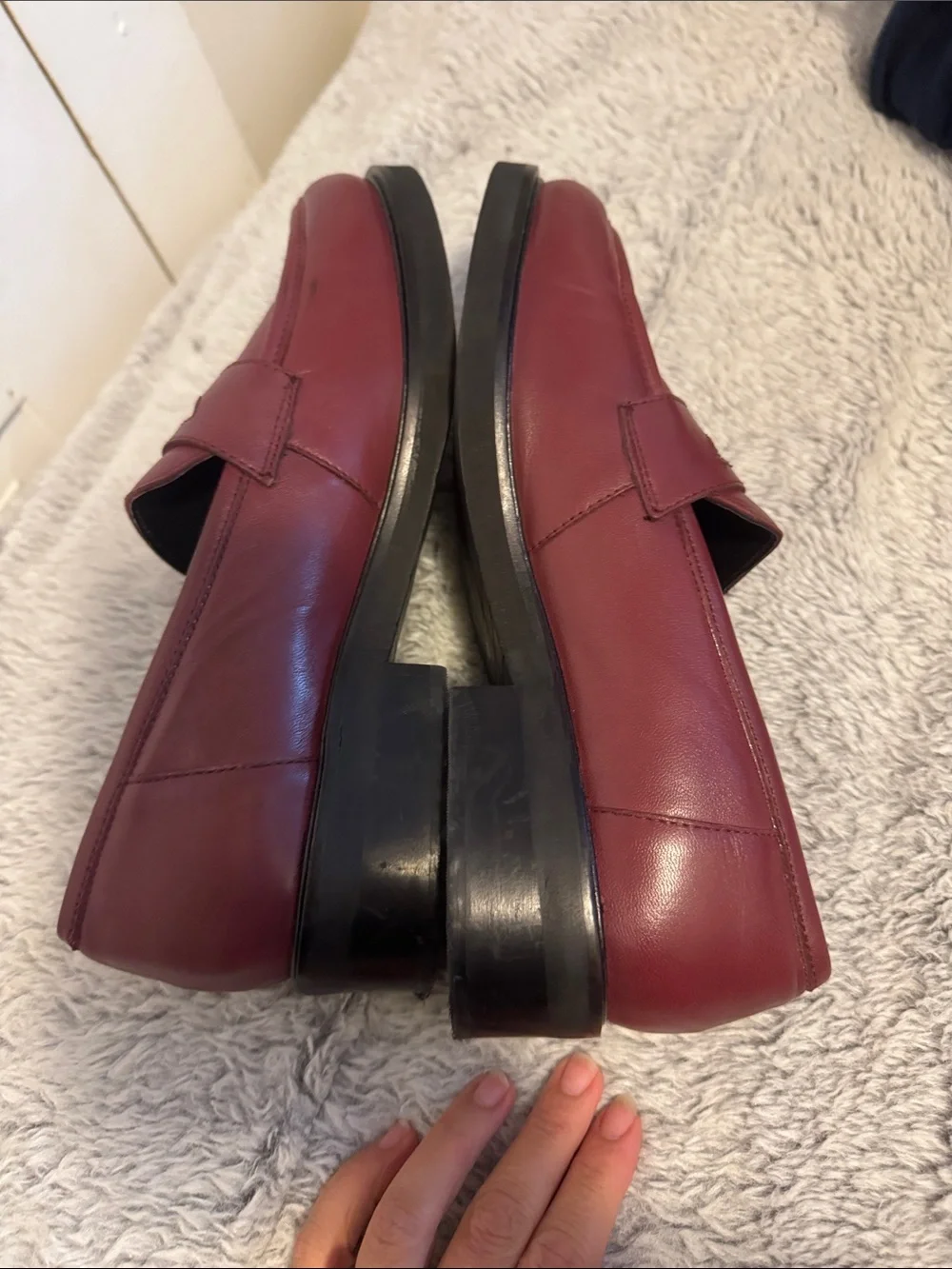 Seychelles Women’s Wine Leather Penny Loafers